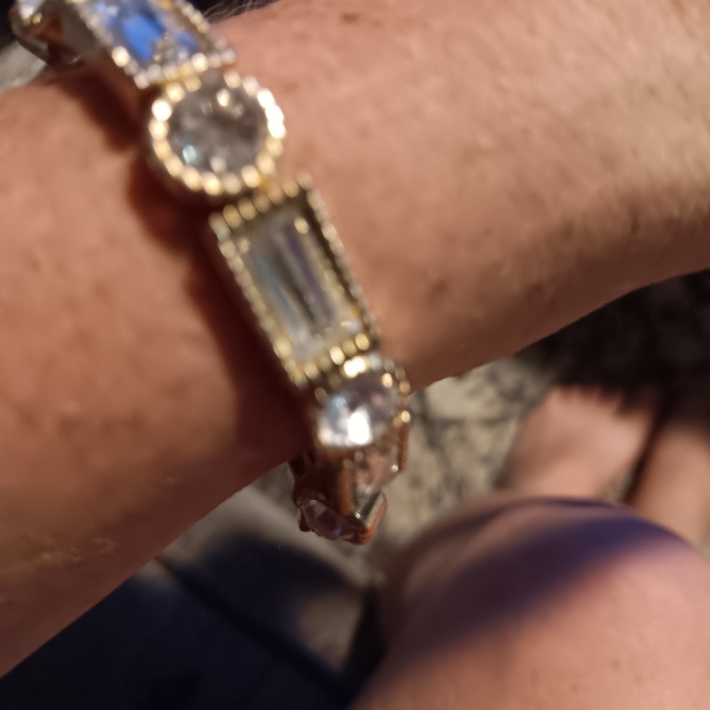 Elegant Gold and Silver Bracelet